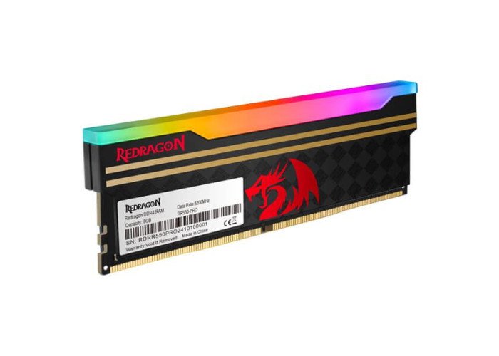 Redragon RR-550-PRO 8GB DDR4 3200MHz U-DIMM RGB Desktop RAM With Heatshink